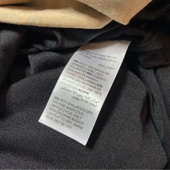 Chico's Sz 2 Leopard Dress Cheetah Midi Shift Animal Print 12/14 - Picture 13 of 13